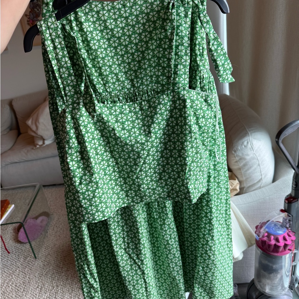 ANTONIO MELANI Green Geometric Skirt Set - worn once!!